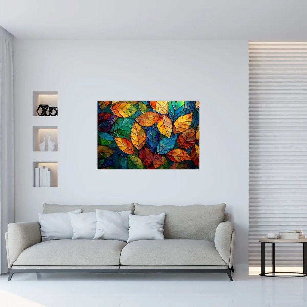 Kép - Levélmozaik (90x60 cm)