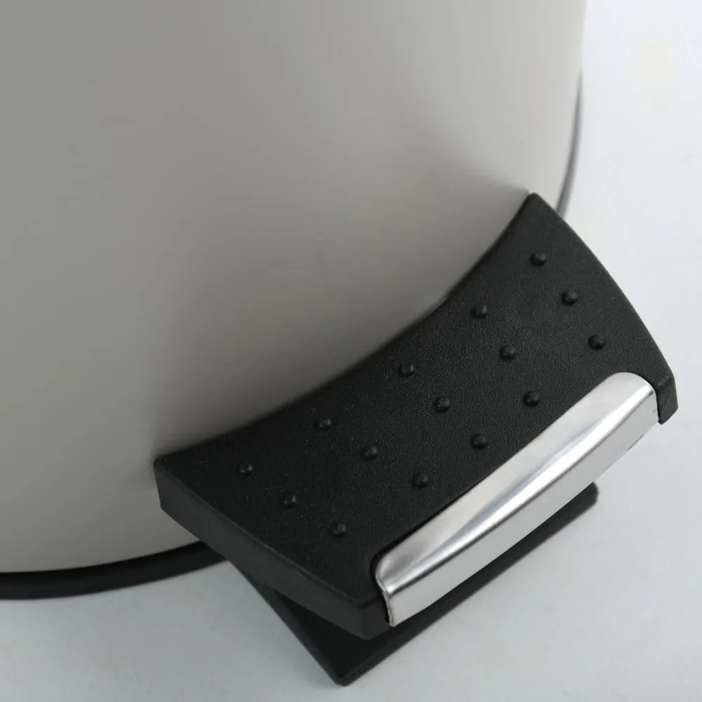 Szürkésbarna acél pedálos szemetes 3 l Adonis – Spirella