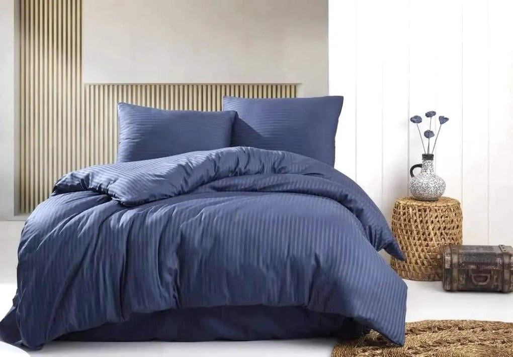 Navy Kék damaszt lapok 200x140cm+90x70cm TiaHome