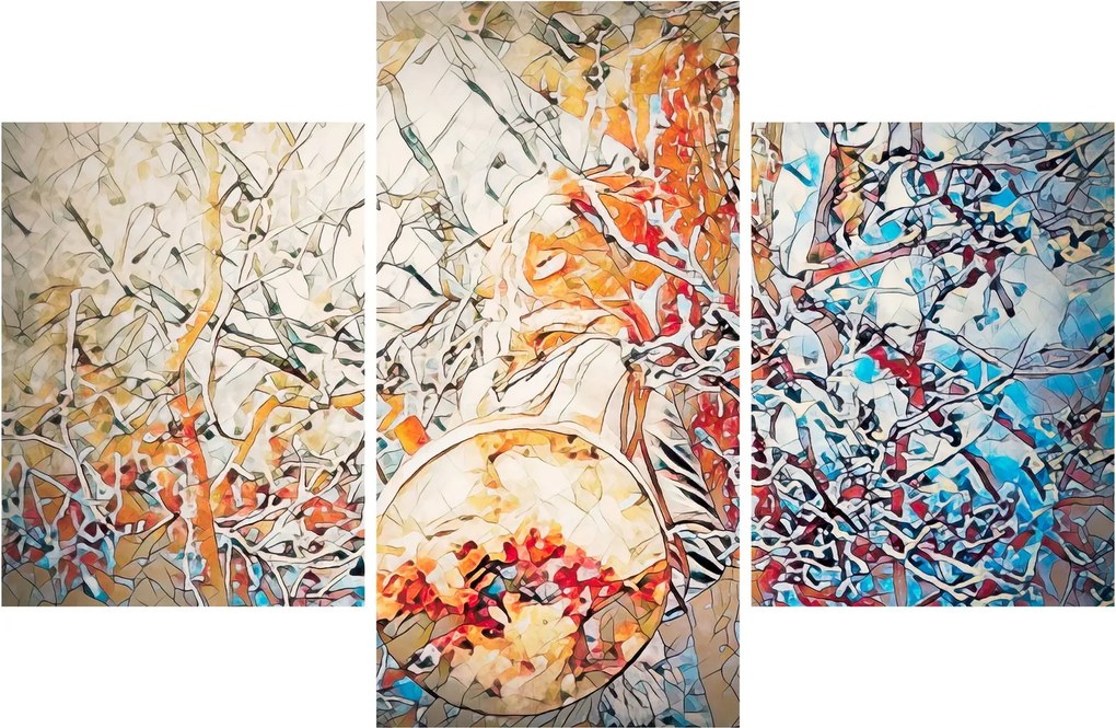 Kép - Mozaik absztrakció (90x60 cm)