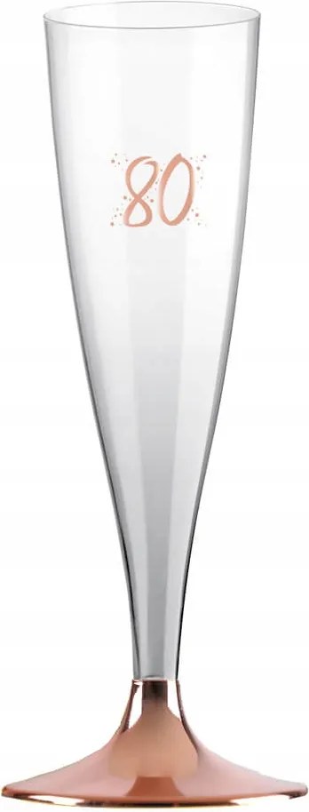 Pezsgős poharak átlátszó 80 db 6 db