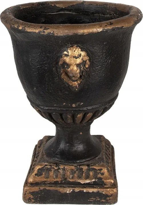 Bart-jan fekete virágtartó fedél arany kopásokkal 33x42 cm