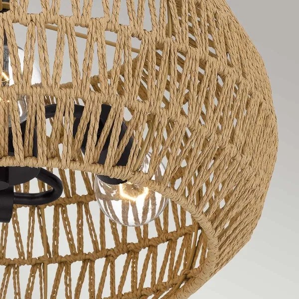 Quoizel QZ-CASABLANCA-3SF-PBZ - Mennyezeti lámpa CASABLANCA 3xE27/60W/230V