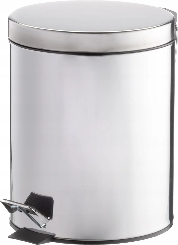 Szemeteskosár Fedéllel Ezüst Rozsdamentes Acél 5 L 27 X 20,5 X 26 CM
