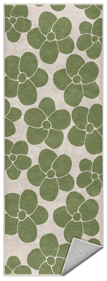 Zöld mosható futószőnyeg 60x230 cm Green Meadow – Mila Home