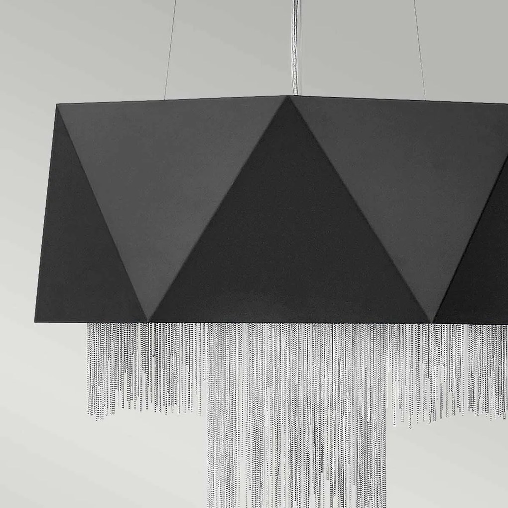 Elstead glamour modern függeszték zuma fekete ezüst elshk-zuma6-sbs