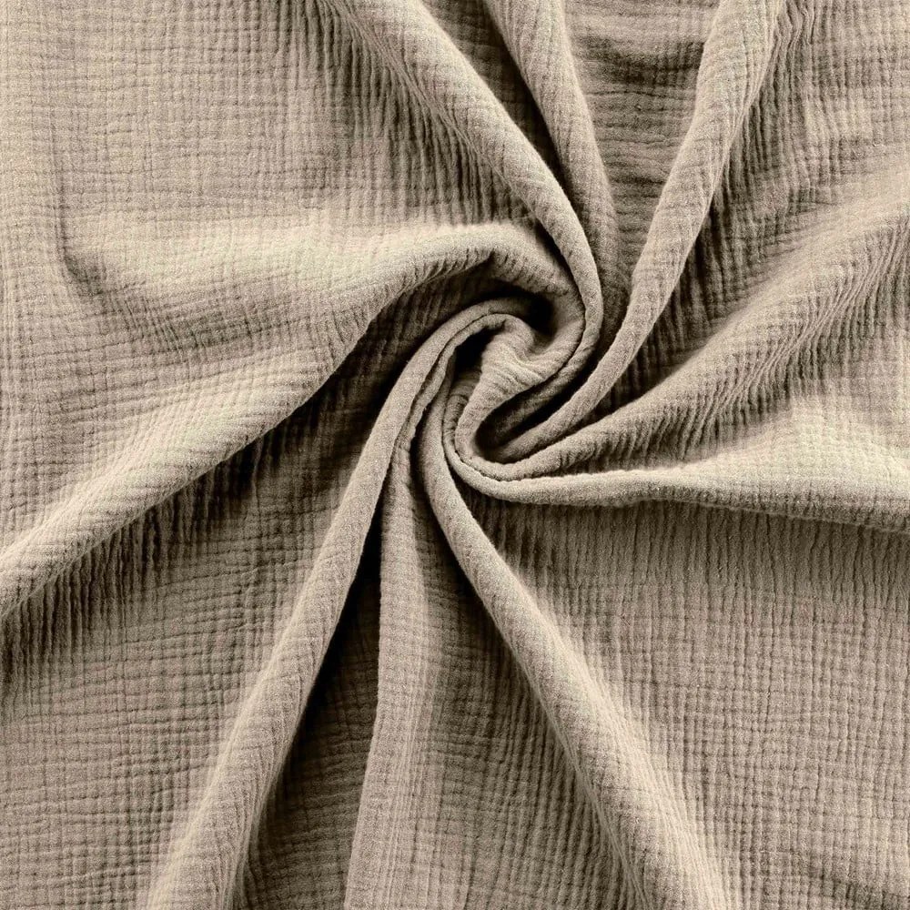 Bézs kétszemélyes-hosszabbított muszlin ágyneműhuzat 220x240 cm Angelia – douceur d'intérieur