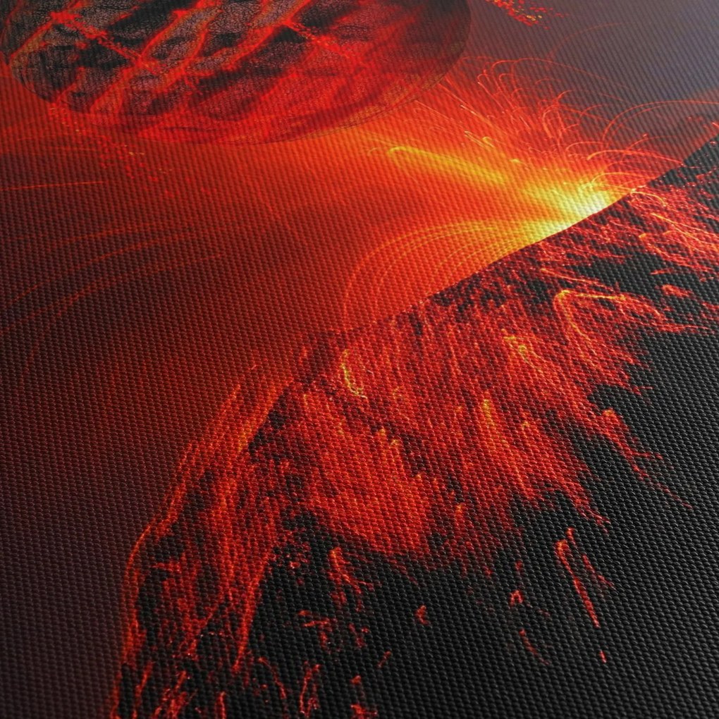 Egy vulkán képe (90x60 cm)