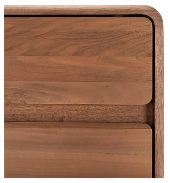 Barna diófa komód 90x90x45 cm Fawn – Gazzda