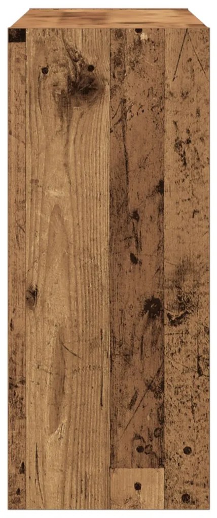 Könyvespolc / Szobaelválasztó Régi Fa, 100x30x72 cm, Mérnöki Fából Készült