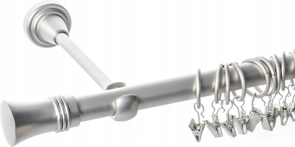 Dekoria Alex egykaros függönykarnis matt króm 200