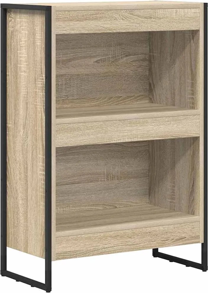 vidaXL Könyvespolc Sonoma 80 x 30 x 155 cm Faanyag