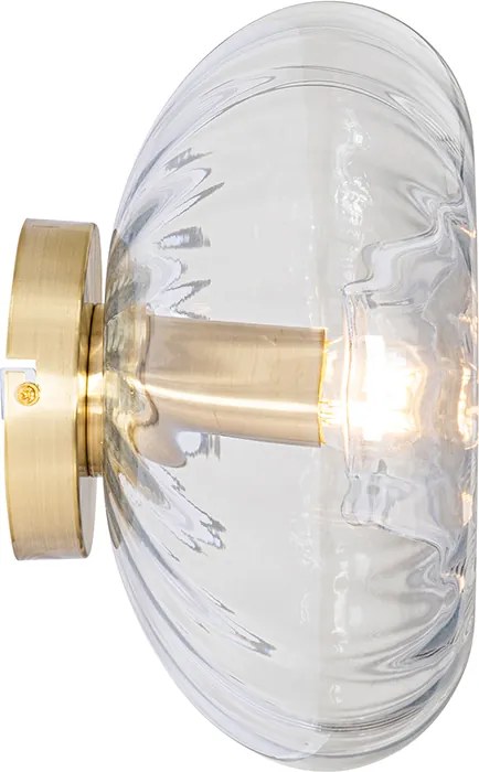 Okos fali lámpa arany színben üveggel, WiFi P45-tel - Ayesha