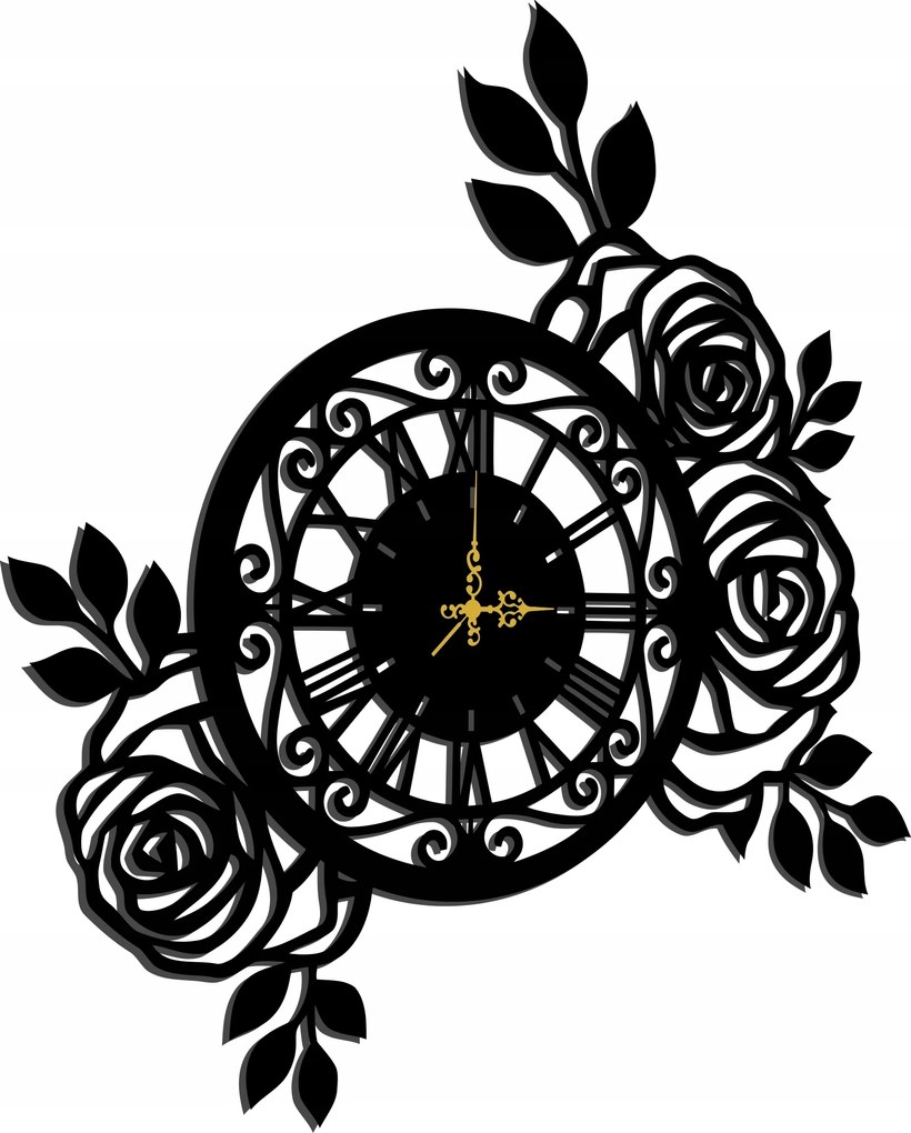 Áttört Falióra Virágok Rózsa Ajándék Nagymama Flottista 60CM 3D