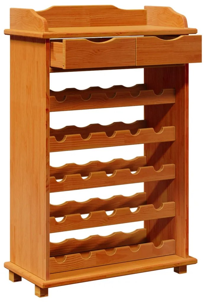 Borpolc 90x60x30 cm Szilárd Fenyőből