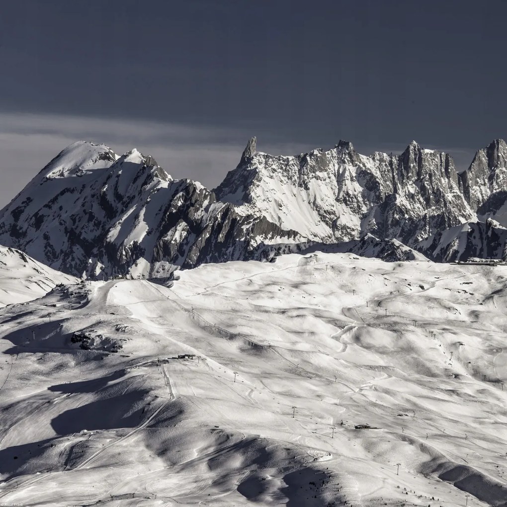 Poszter 40x40cm Alpok, Mont Blanc 2, Assaf Frank