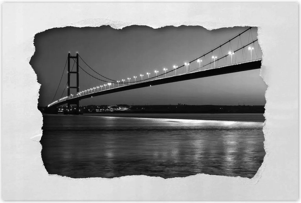 Poszterek 60x40 Éjszakai kép a hídról