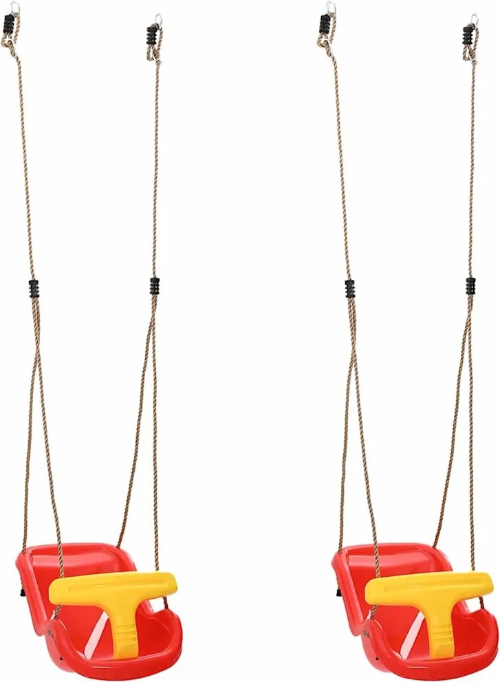 vidaXL Baba hinta 2 pcs Piros 36 x 43 x 42 cm Műanyag