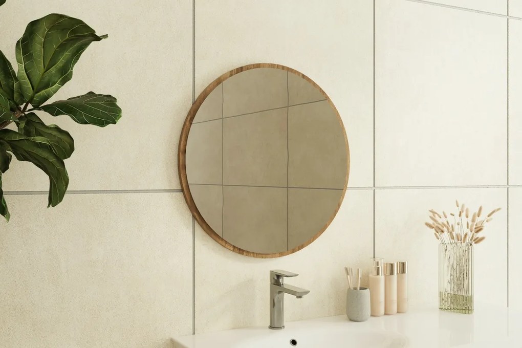 Ozze Walnut tükör 60 cm
