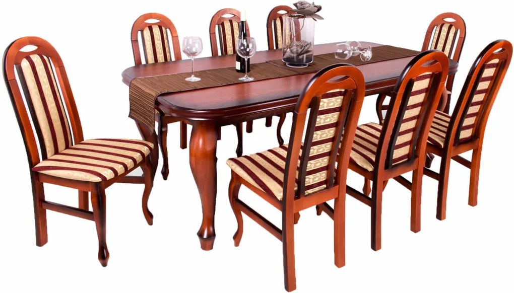 Nevada asztal Nevada székekkel |  8 személyes étkezőgarnitúra