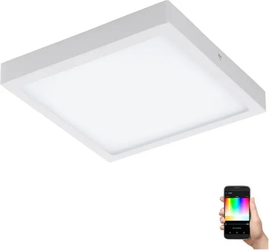 Eglo 33209 - LED RGBW dimmelhető mennyezeti lámpa FUEVA-C LED/21W/230V 30x30 cm fehér