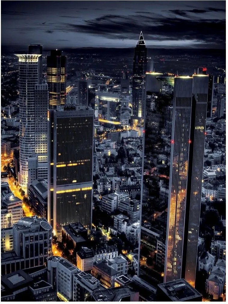 Fotótapéta város éjszaka ég fotótapéta 206 x 275