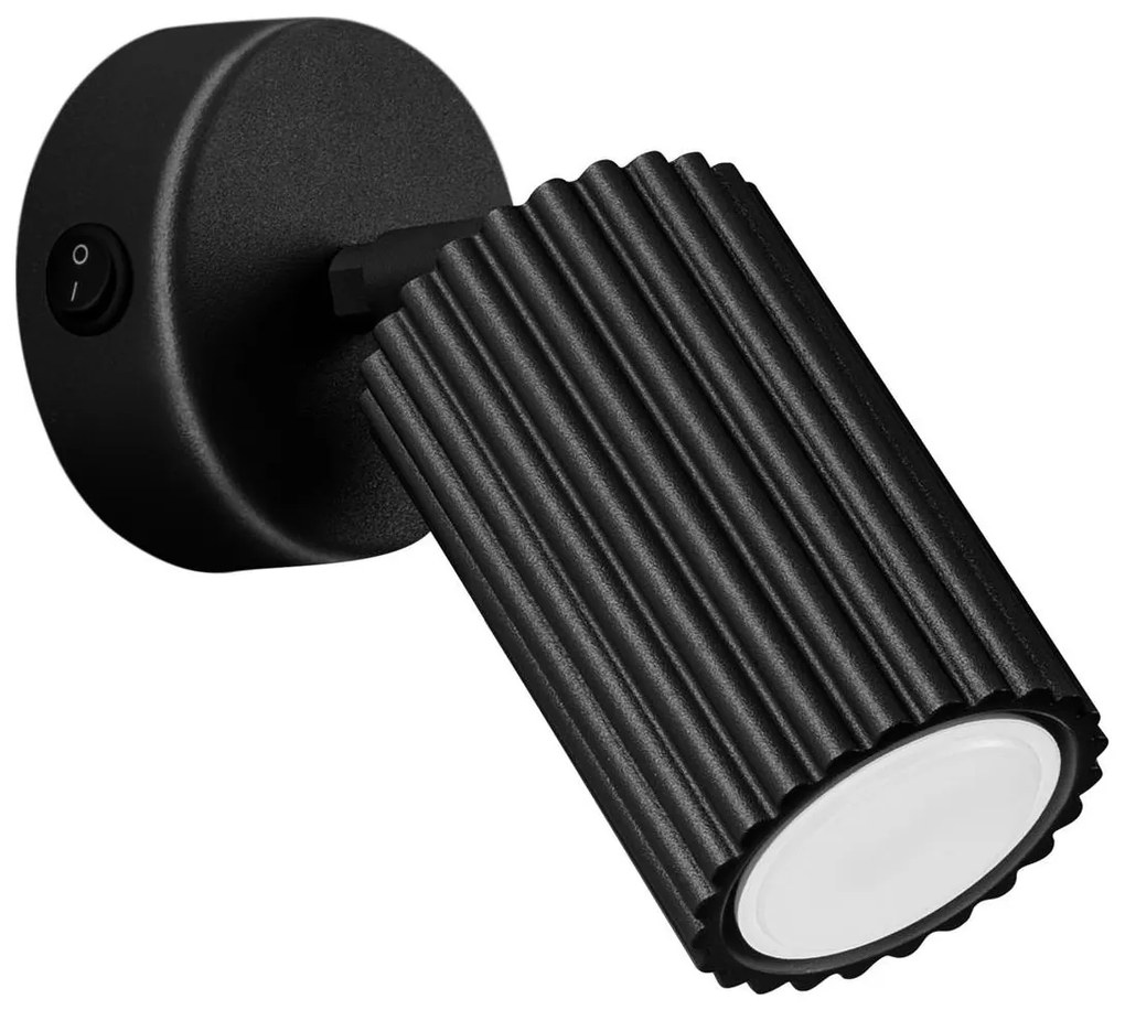 Sollux SL.1579 - Fali spotlámpa KARBON 1xGU10/10W/230V fekete