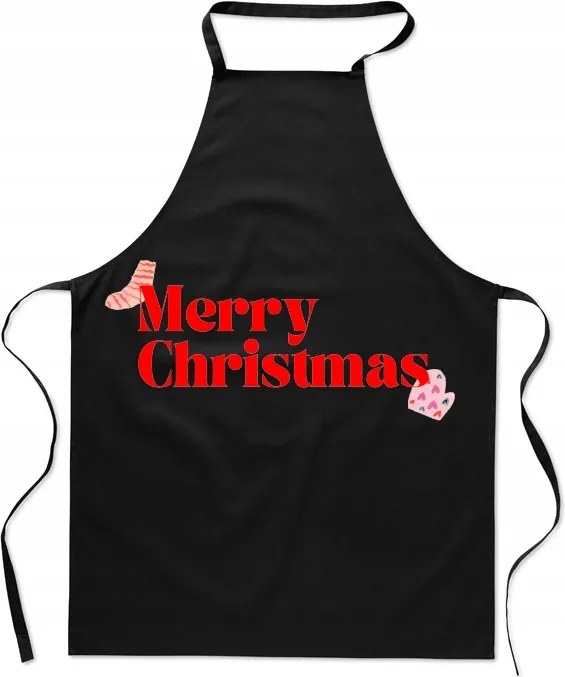 Konyhai kötény Merry Christmas Boldog Karácsonyt Ajándék