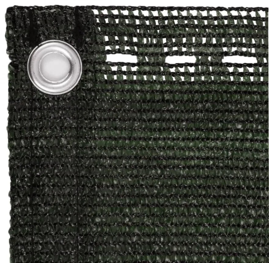 sötétzöld HDPE erkélytakaró 75 x 600 cm