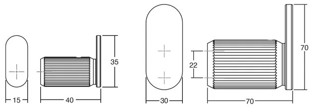 Fogas Viefe BROOKLYN alumínium, 70mm, csiszolt pezsgő EI