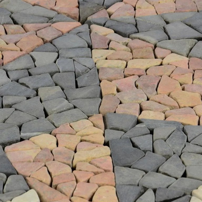 Természetes kő mozaik szélrózsák 120 × 120 cm