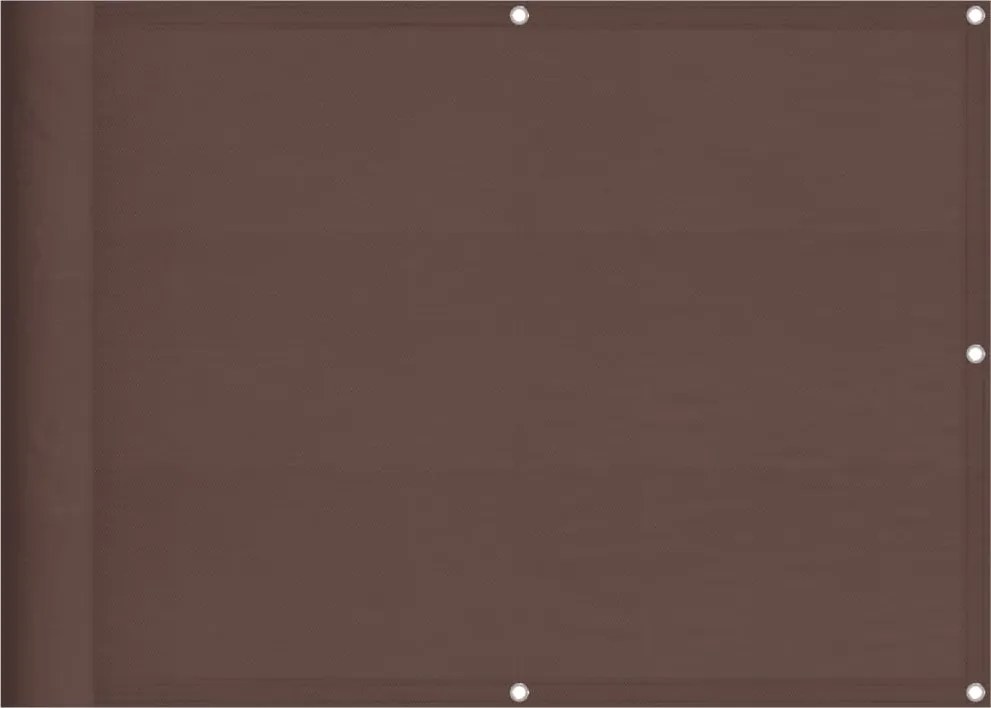 vidaXL barna 100% oxford poliészter erkélyparaván 75 x 800 cm