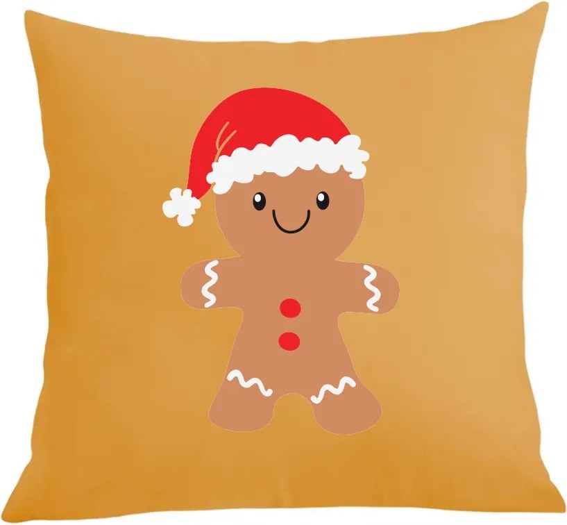 Karácsonyi párna párnahuzat Mézeskalács
