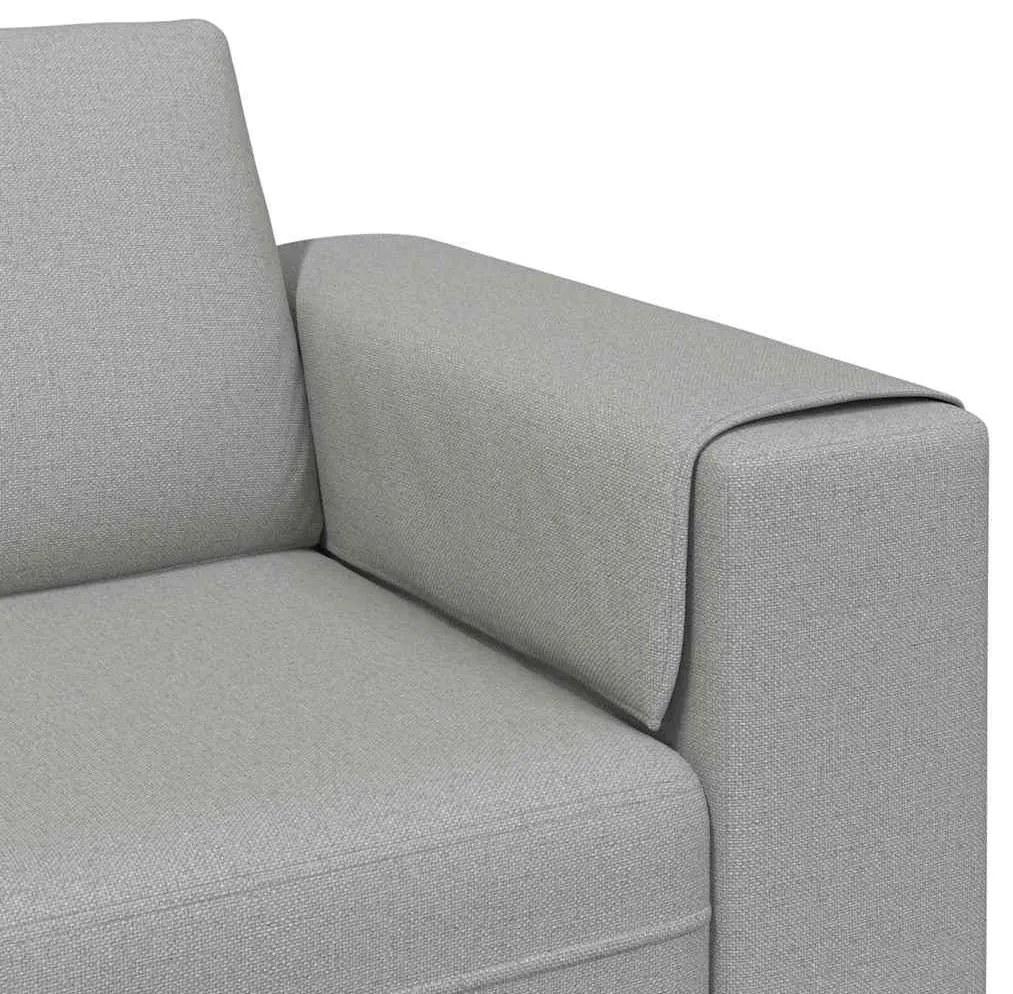 Kanapé Szett 3 pcs Felhős szürke szövet
