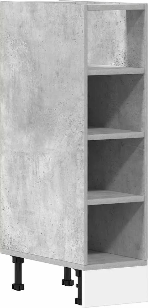 vidaXL “Riga” betonszürke szerelt fa alsószekrény 20x44,5x81,5 cm