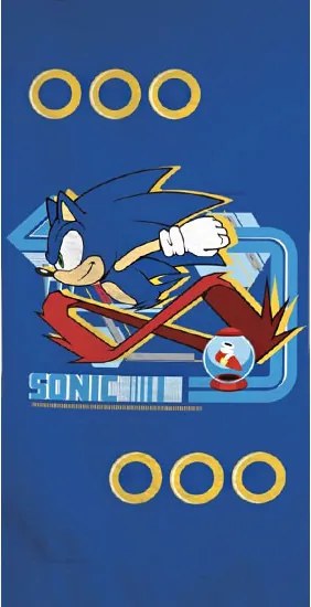Sonic a sündisznó Ring fürdőlepedő, strand törölköző 70x140cm (Fast Dry)