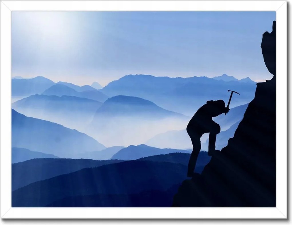 Poszterek keretben 40x30 Magashegyi hegymászás