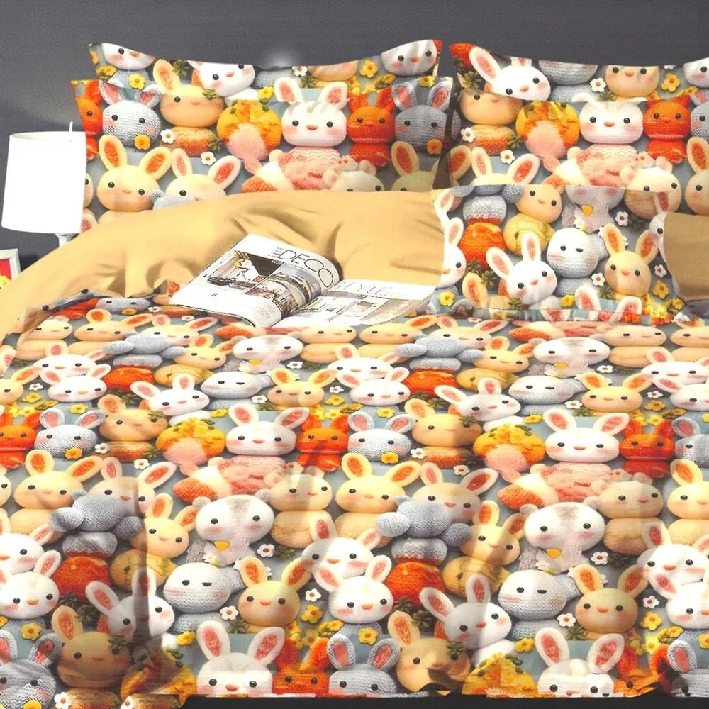 Gyerek ágyneműhuzat NINO BUNNY 100x140 cm