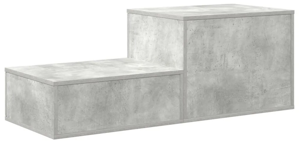 Tárolószekrény Beton Szürke 118x41x40 cm Mérnöki Fa