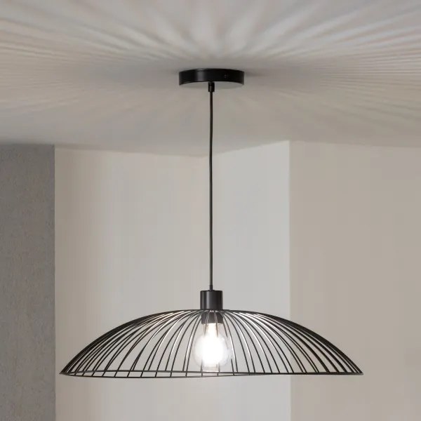 Brilagi - LED függeszték CERIA WIRE 1xE27/40W/230V Ø 60 cm fekete