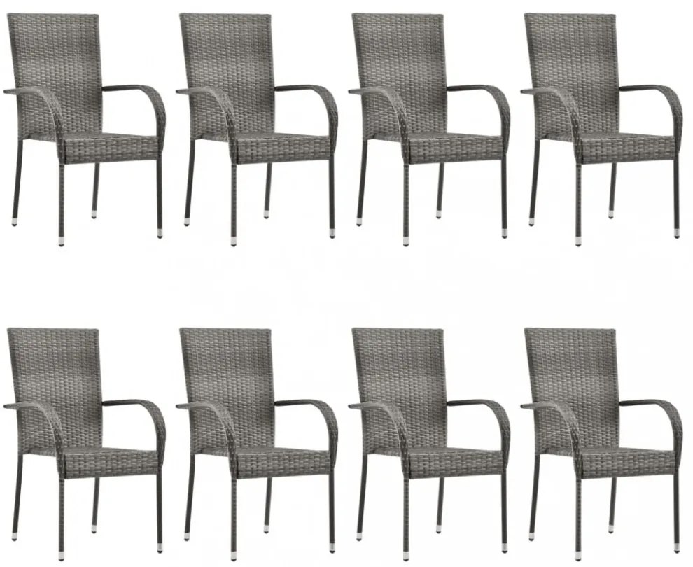 9 részes szrüke polyrattan kerti étkezőgarnitúra