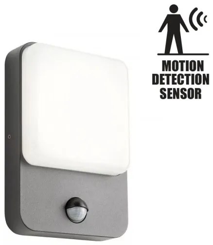 Redo 90133 - COLIN LED kültéri fali lámpa s érzékelővel 1xLED/9W/230V IP54