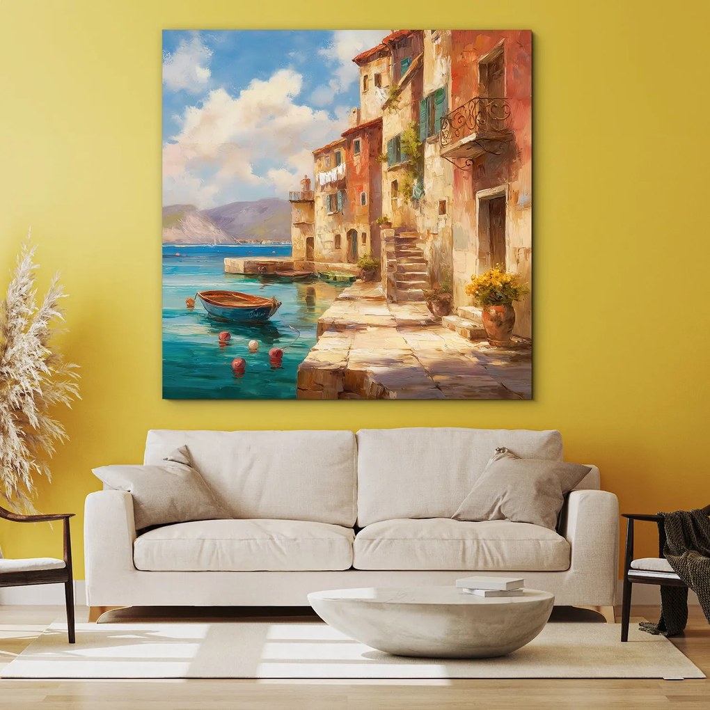 DUBLEZ | Fából készült kép - Festői tengerpart