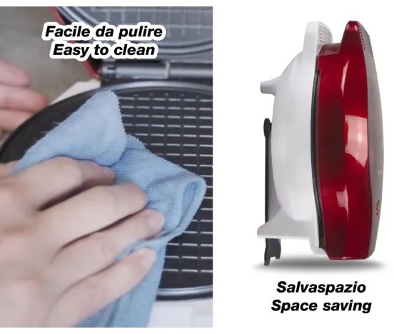 Beper - Gofrisütő 2 az 1-ben 1000W/230V piros