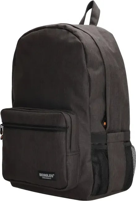 Fekete könnyű iskolai hátizsák „Rock”