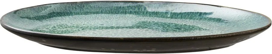 Zöld-fekete szervírozó kőedény tányér Gastro Green/Black – Bitz