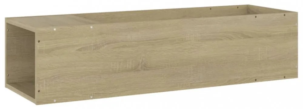 sonoma tölgy színű szerelt fa TV-szekrény 100 x 24 x 32 cm