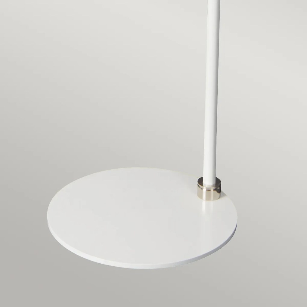 Elstead modern állólámpa balance fehér festett nikkelfény elsbalance-fl-wpn