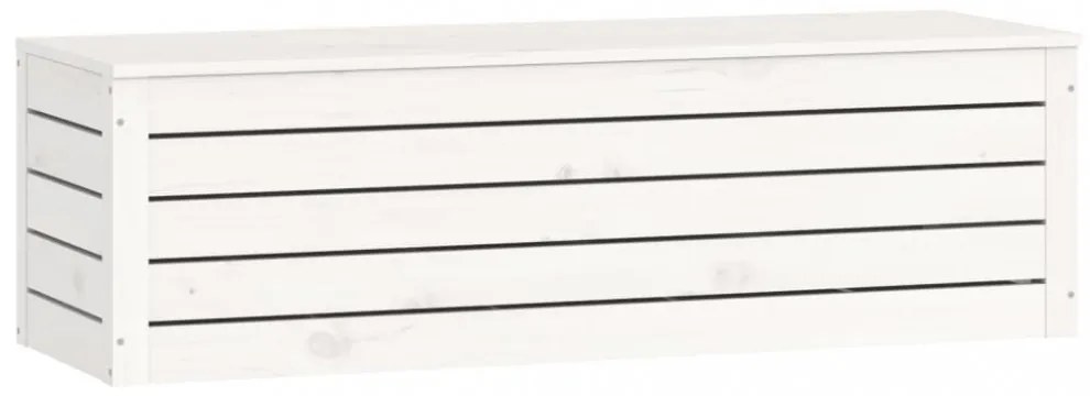 fehér tömör fenyőfa tárolóláda 109 x 36,5 x 33 cm