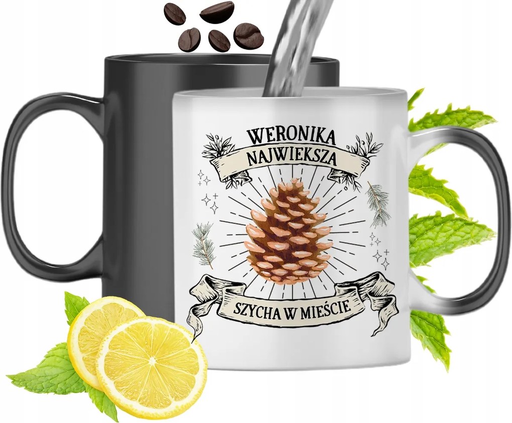 Varázslatos Bögre Veronikának Színváltós Nyomtatott Fényképpel